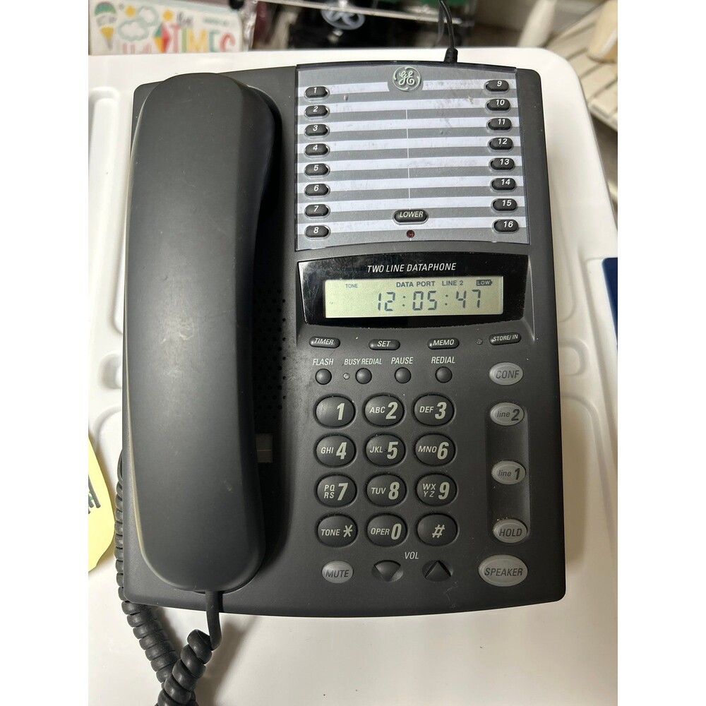 GE Two Line Dataphone Corded Business Telephone 29438GE2-C